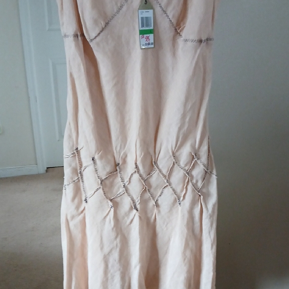 Max Studio Pink Sleeveless Scoop Neck Sundress - Picture 4 of 6